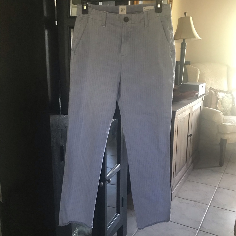 Gap Girlfriend Pinstriped Chino